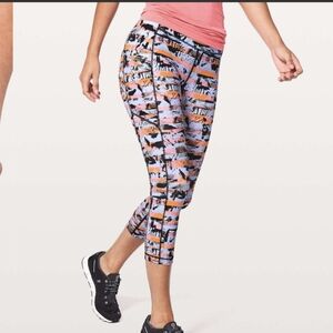Lululemon Speed Up Crop *21" Inversion Multi
